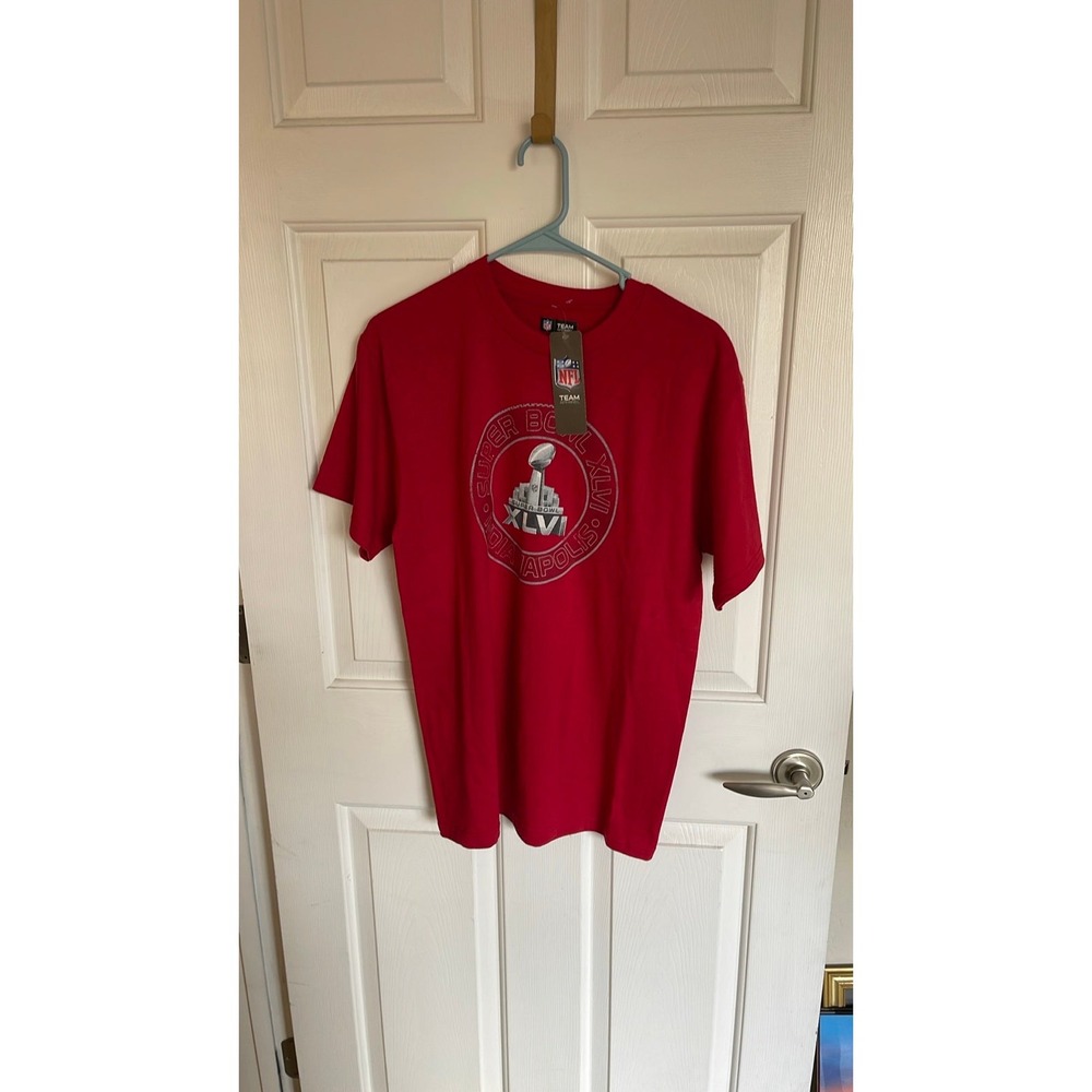 Super Bowl XLVI NFL T shirt NWT size M